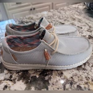 Hey Dude Light Gray Women's Loafers